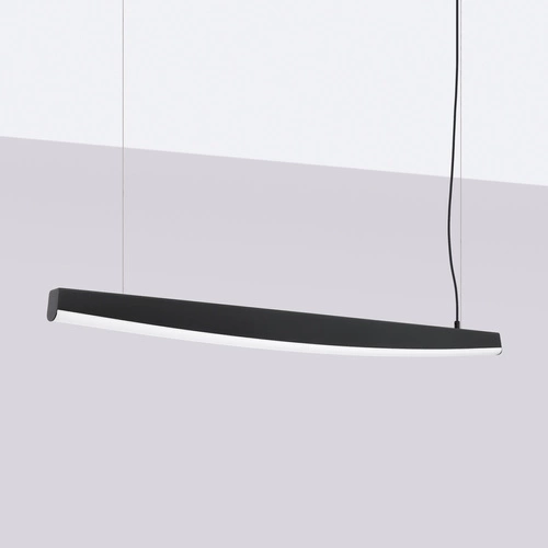 Nowoczesna lampa wisząca JORUN 120 czarna LED regulowana do salonu i jadalni