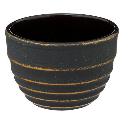 Żeliwny imbryk do herbaty Jiling czarno-złoty z sitkiem i 2 kubkami 850 ml 5five simply smart