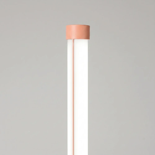 Lampa stojąca do salonu TRANG nowoczesna LED brzoskwiniowa 150 cm