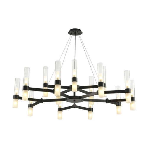 Lampa sufitowa CANDELA-15 czarna 120 cm regulowana do salonu i jadalni Step into Design