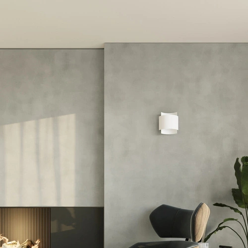 Kinkiet ścienny IMPACT biały nowoczesny metalowy do salonu i sypialni Sollux Lighting
