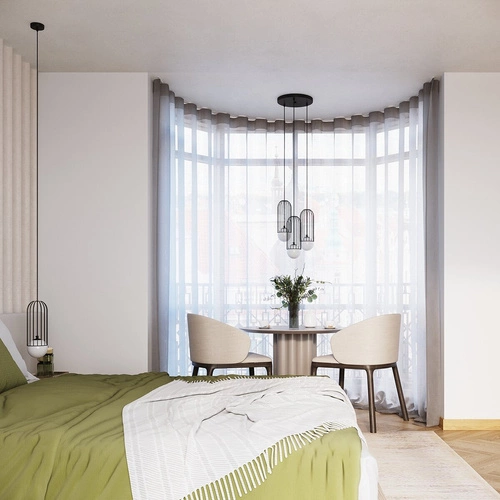 Nowoczesna lampa wisząca BRINA 1 czarna do salonu i jadalni metalowa 115 cm