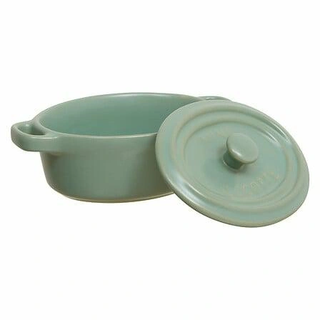 Ceramiczne naczynie do zapiekania owalne zielone 5five simply smart do lasagne 14,7 cm