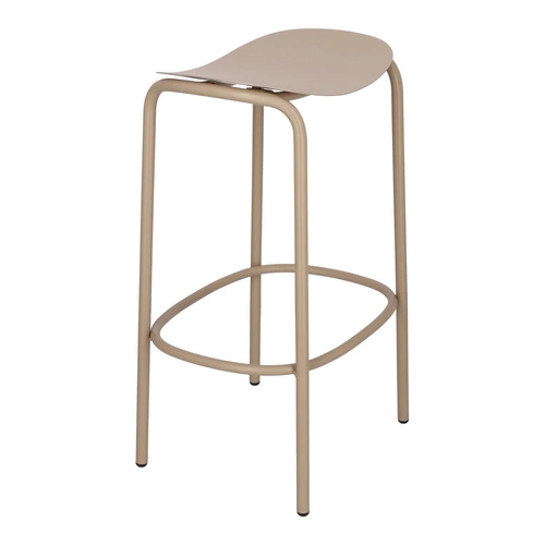 Hoker Trick szary metalowy nowoczesny bez oparcia do kuchni i ogrodu 65 cm SCAB Design