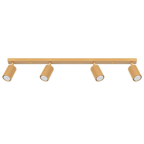 Plafon sufitowy KARBON 4L złoty ruchomy glamour do salonu i sypialni SOLLUX LIGHTING