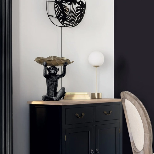 Lampka nocna Dris nowoczesna złota kula do sypialni i salonu Atmosphera 43cm szklana