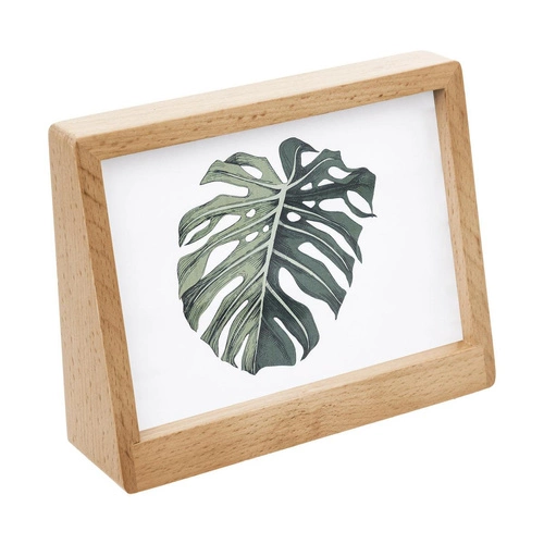 Drewniana ramka na zdjęcia 10x15 Eris Atmosphera stojąca skandynawska boho naturalna