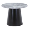 Stolik kawowy Brito 60 cm okrągły szary marmur loft do salonu