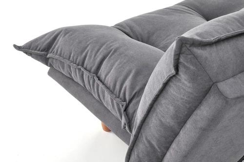 Sofa rozkładana z funkcją spania Judson szara skandynawska do salonu i pokoju młodzieżowego