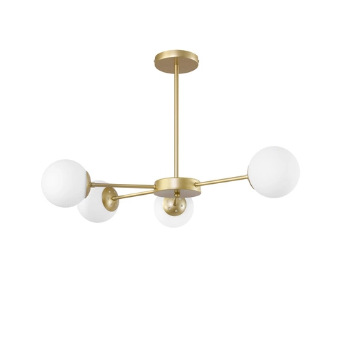 Lampa wisząca kula Mati złota do salonu i jadalni klasyczna 4-punktowa Candellux