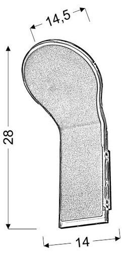 Kinkiet ścienny LED Vilana szary nowoczesny do salonu i sypialni CANDELLUX LIGHTING