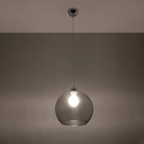 Lampa wisząca kula BALL grafitowa szklana nowoczesna do salonu kuchni jadalni 