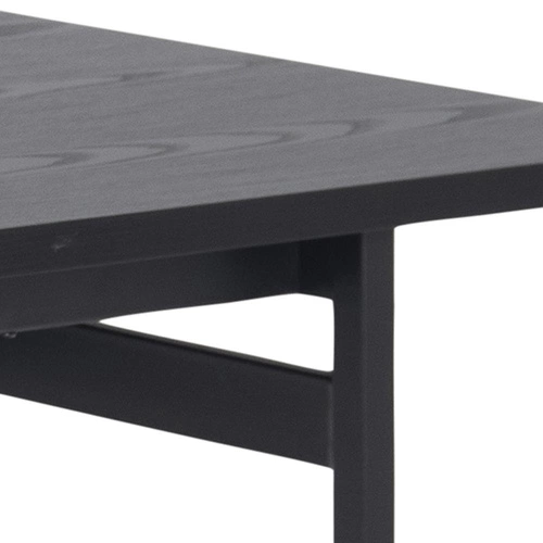 Stół do jadalni Angus czarny 200x90 nowoczesny industrialny prostokątny Actona