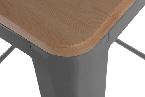 Hoker Paris Wood 75cm szary sosna naturalna Outlet