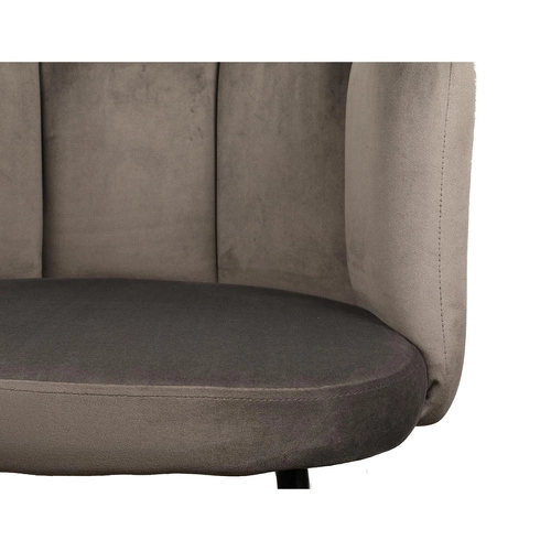 Krzesło Paume ciemnoszare tkanina Velvet