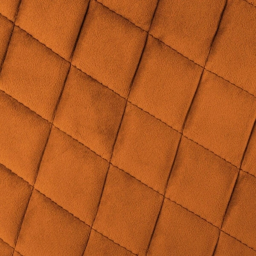 Krzesło tapicerowane welur Marlo Atmosphera miedziane z podłokietnikami do jadalni nowoczesne