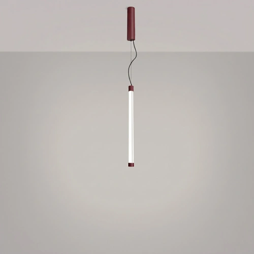 Lampa wisząca TRANG 50 LED burgund nowoczesna nad wyspę