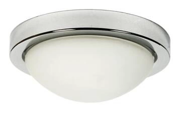 Plafon sufitowy Roda 32 cm szklany chrom IP44 nowoczesny do łazienki i kuchni CANDELLUX