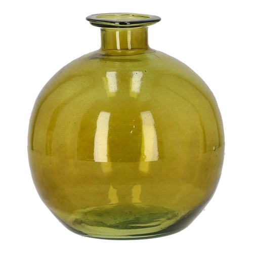 Wazon szklany zielony 15x17cm