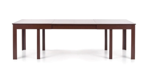 Stół rozkładany Bryz 160-300 cm do jadalni nowoczesny orzech ciemny z białą podstawą Intesi