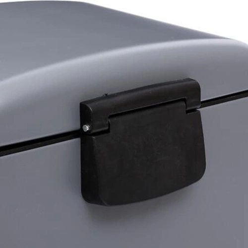 Kosz na śmieci do kuchni metalowy Ariane 30l szary nowoczesny z pedałem 5five