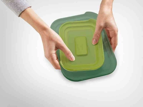 JJ- Zest. 4szklanych pojemników Nest Glass Storage multikolor