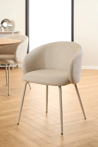 Krzesło Eleonor beżowe Basel 24 beżowa podstawa outlet