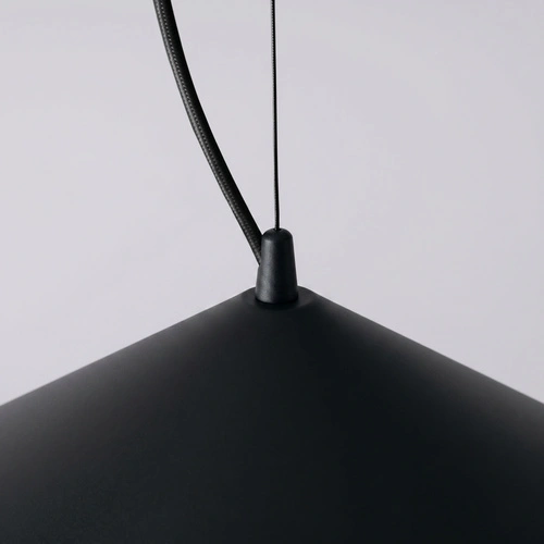 Lampa wisząca FINT czarna LED do salonu regulowana nowoczesna