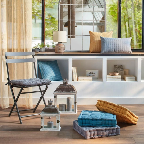 Poduszka/ siedzisko Shipy żółta