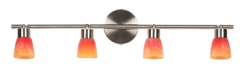 Nowoczesna lampa sufitowa Drops CANDELLUX 4-punktowa nikiel mat do salonu i jadalni