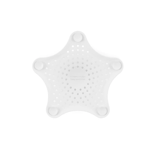 Sitko do zlewu i wanny Starfish Umbra białe gumowe nowoczesne do łazienki 16 cm