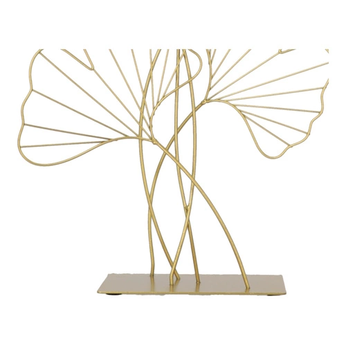Dekoracja metalowa Ginko złota