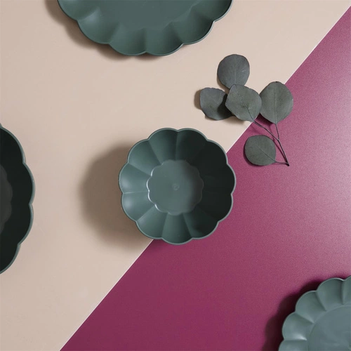 Miska do sałatek Iris 14,5 cm okrągła szara ciemna Intesi do kuchni zmywarka