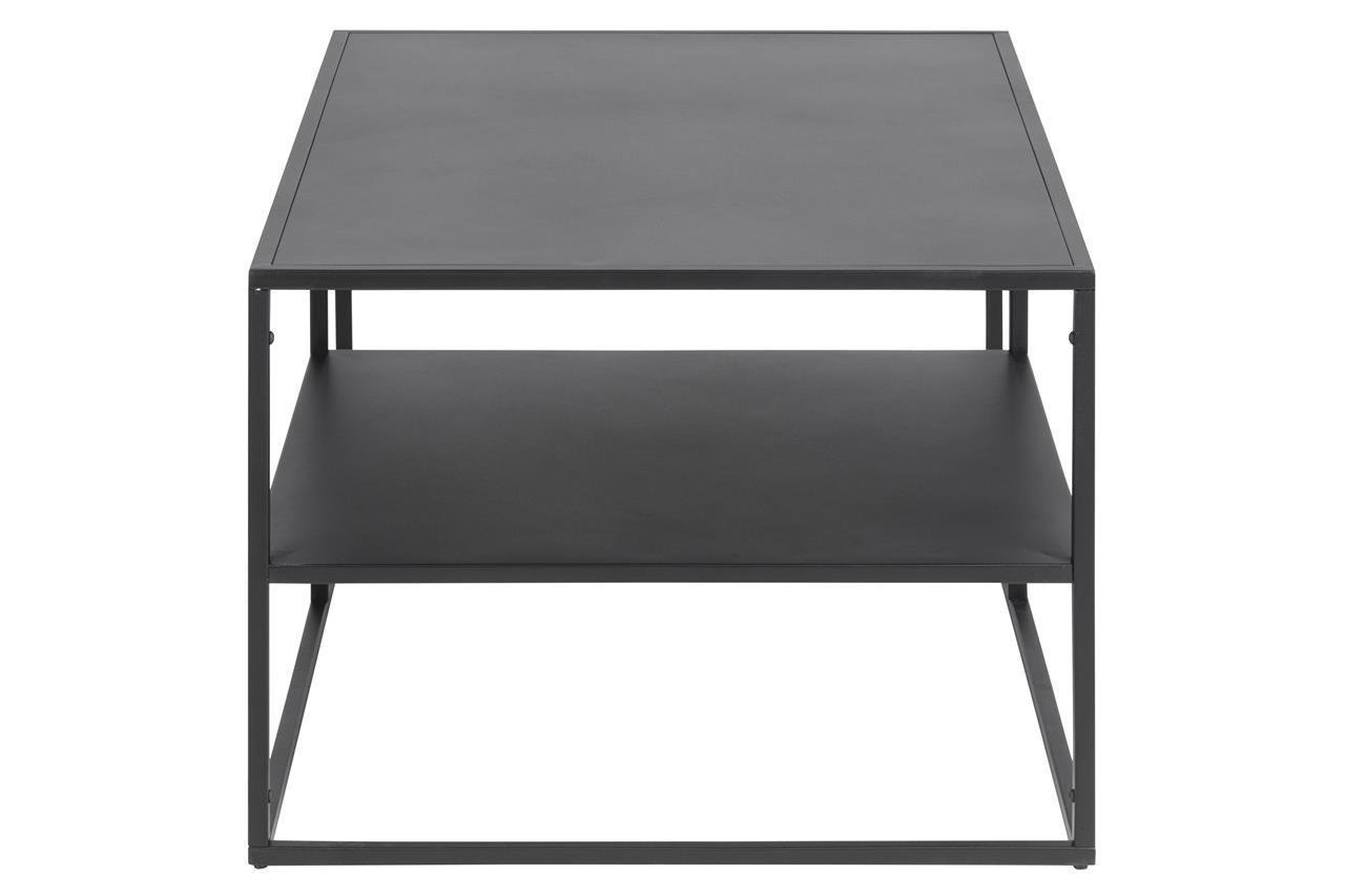 Stolik Newton czarny z półką 90x60 cm