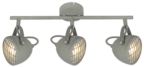 Lampa sufitowa Pent listwa 3x50W GU10   betonowy szary