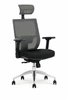 Fotel biurowy ergonomiczny Arid szary czarny obrotowy z zagłówkiem do biura Intesi
