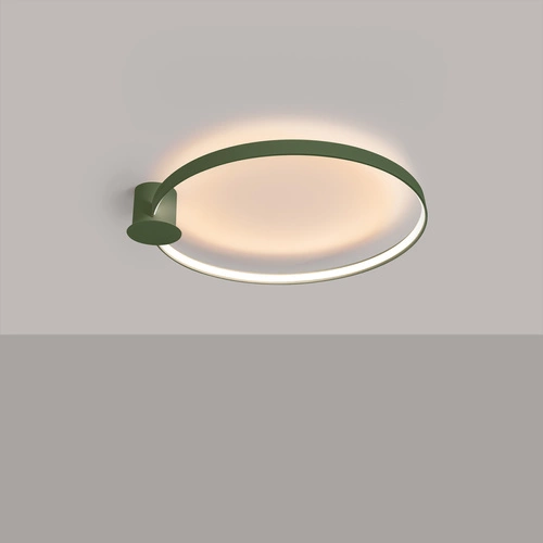 Plafon sufitowy LED RIO 78 zielony oliwkowy nowoczesny do salonu i kuchni Thoro