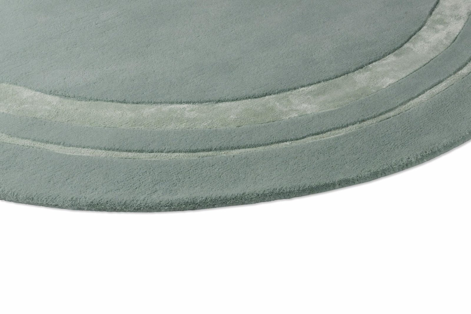 Dywan okrągły Redbrook Laura Ashley 150 cm miętowy wełniany nowoczesny do salonu