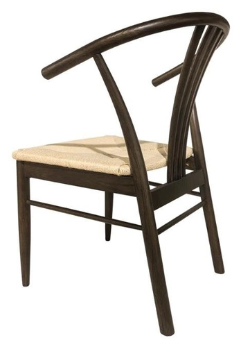 Krzesło drewniane York Actona do jadalni i kuchni boho z podłokietnikami, dąb naturalny