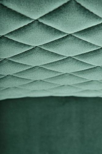 Krzesło do jadalni Celine zielone tapicerowane welur na płozach nowoczesne Intesi