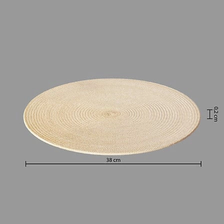 Okrągła beżowa podkładka pod talerz 38 cm do jadalni 5five simply smart