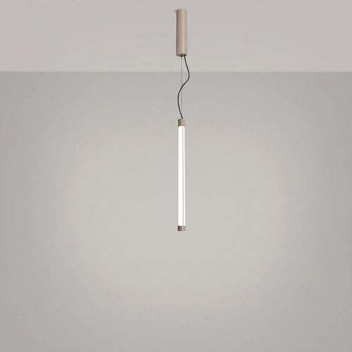 Lampa wisząca TRANG taupe LED regulowana nad wyspę do kuchni
