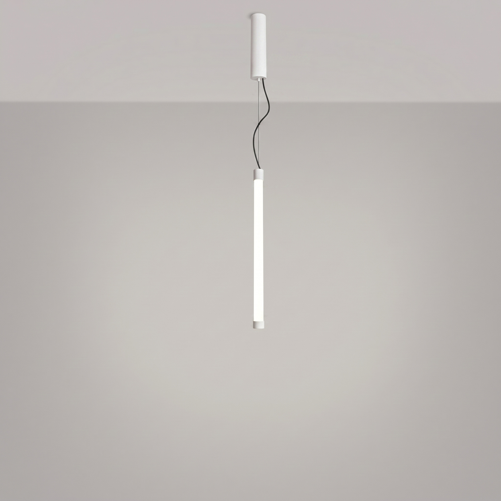 Lampa wisząca TRANG 50 biała LED regulowana nad wyspę do kuchni