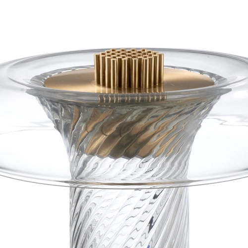 Lampa stołowa LED CLARO Step into Design nowoczesna szklana transparentna do salonu i sypialni