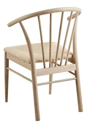 Krzesło drewniane z podłokietnikami Cassandra Actona do jadalni skandynawskie boho naturalne