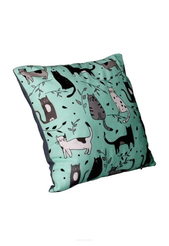 Poduszka dekoracyjna welurowa Kitty 40x40 cm antyalergiczna nowoczesna do salonu