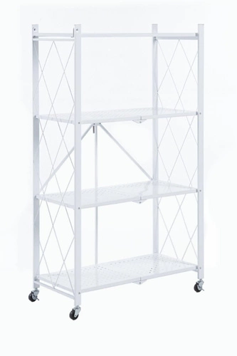 Regał metalowy na kółkach Lema biały loftowy do sypialni garderoby i przedpokoju Intesi