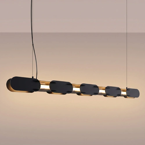 Lampa wisząca LED CHAIN 158 czarna nowoczesna nad stół
