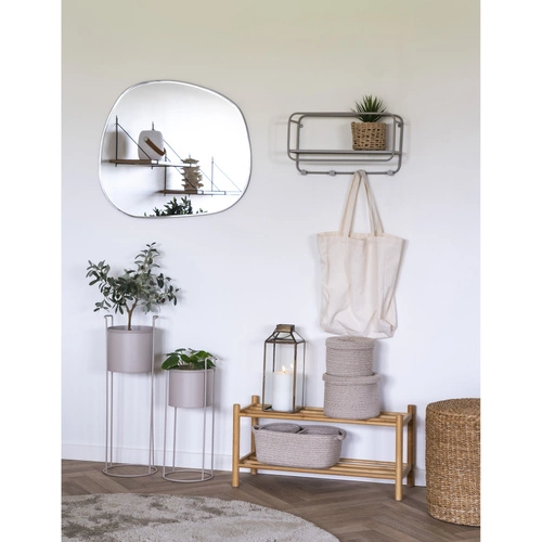 Półka na buty Manaus Intesi bambusowa naturalna do przedpokoju minimalistyczna 70 cm