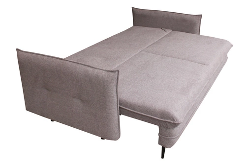 Sofa rozkładana Milagro 3 osobowa z funkcją spania i pojemnikiem do salonu nowoczesna szarobeżowa